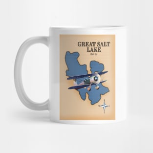 Great Salt Lake Utah vintage style map Mug